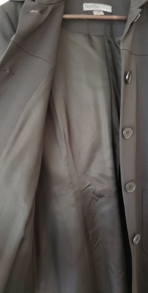 Teenflo black trench coat jacket Matrix size 8 - Picture 5 of 8